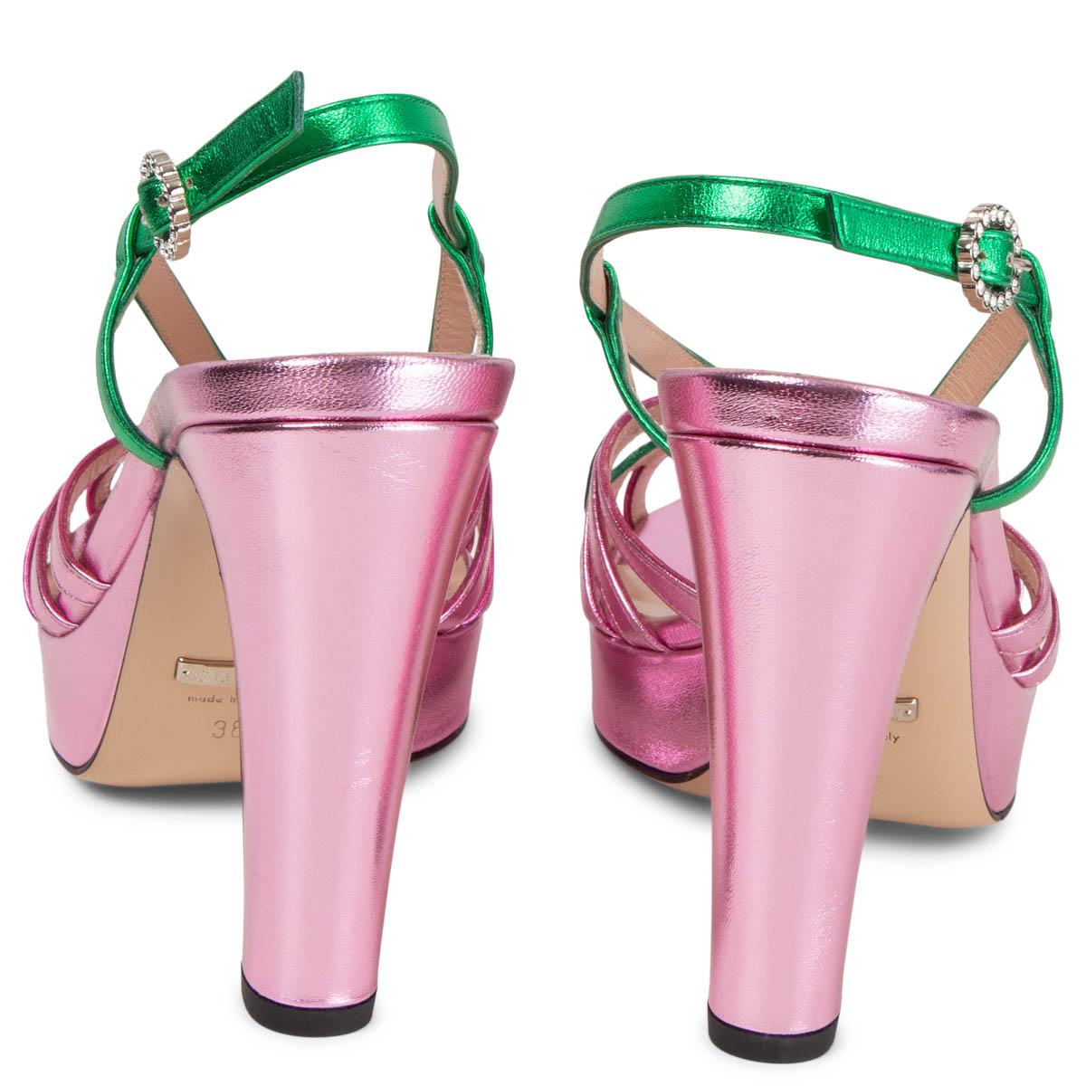 pink and green heels