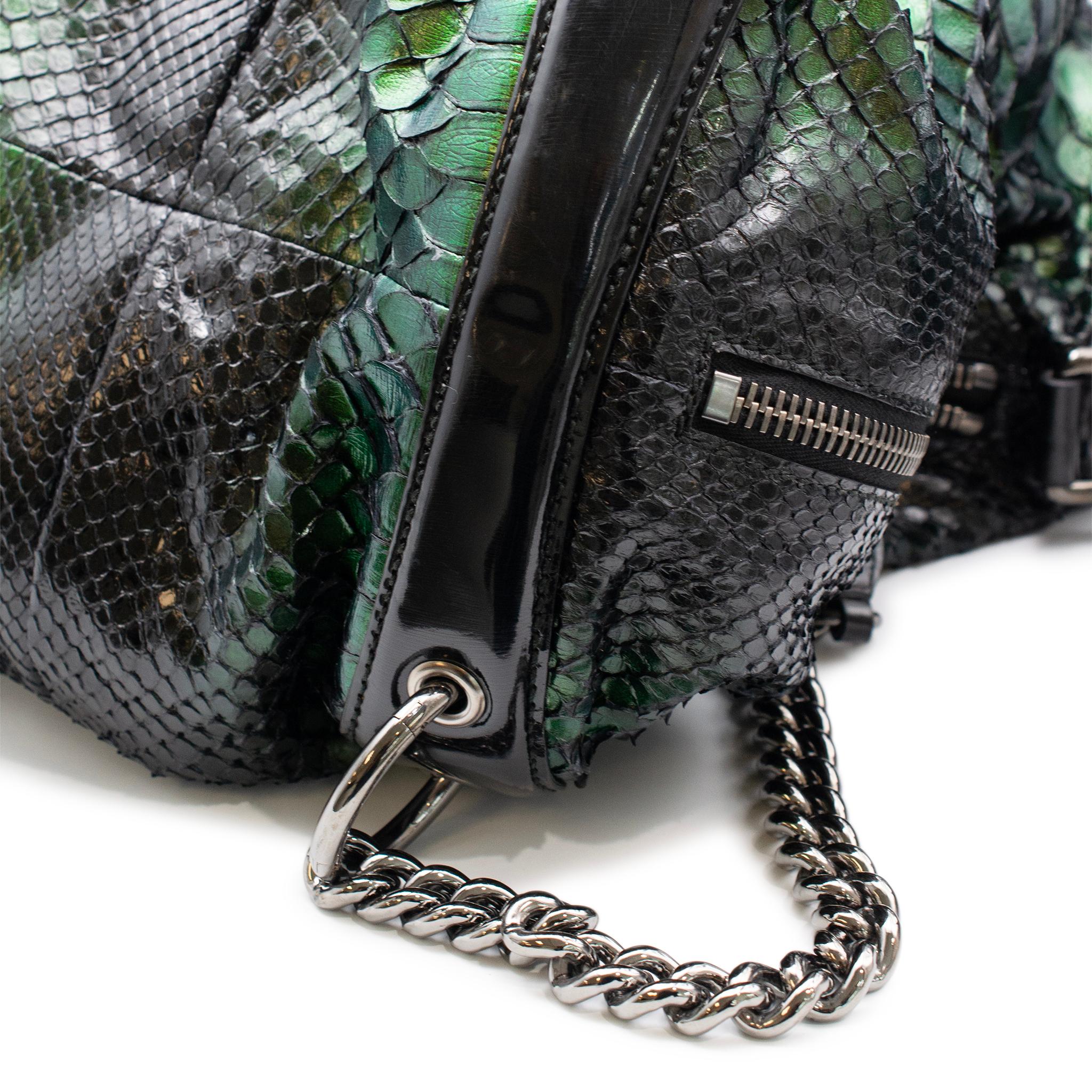 Gucci Pitón Verde Metalizado Galaxy 228559 Bolso de Piel para Mujer 5