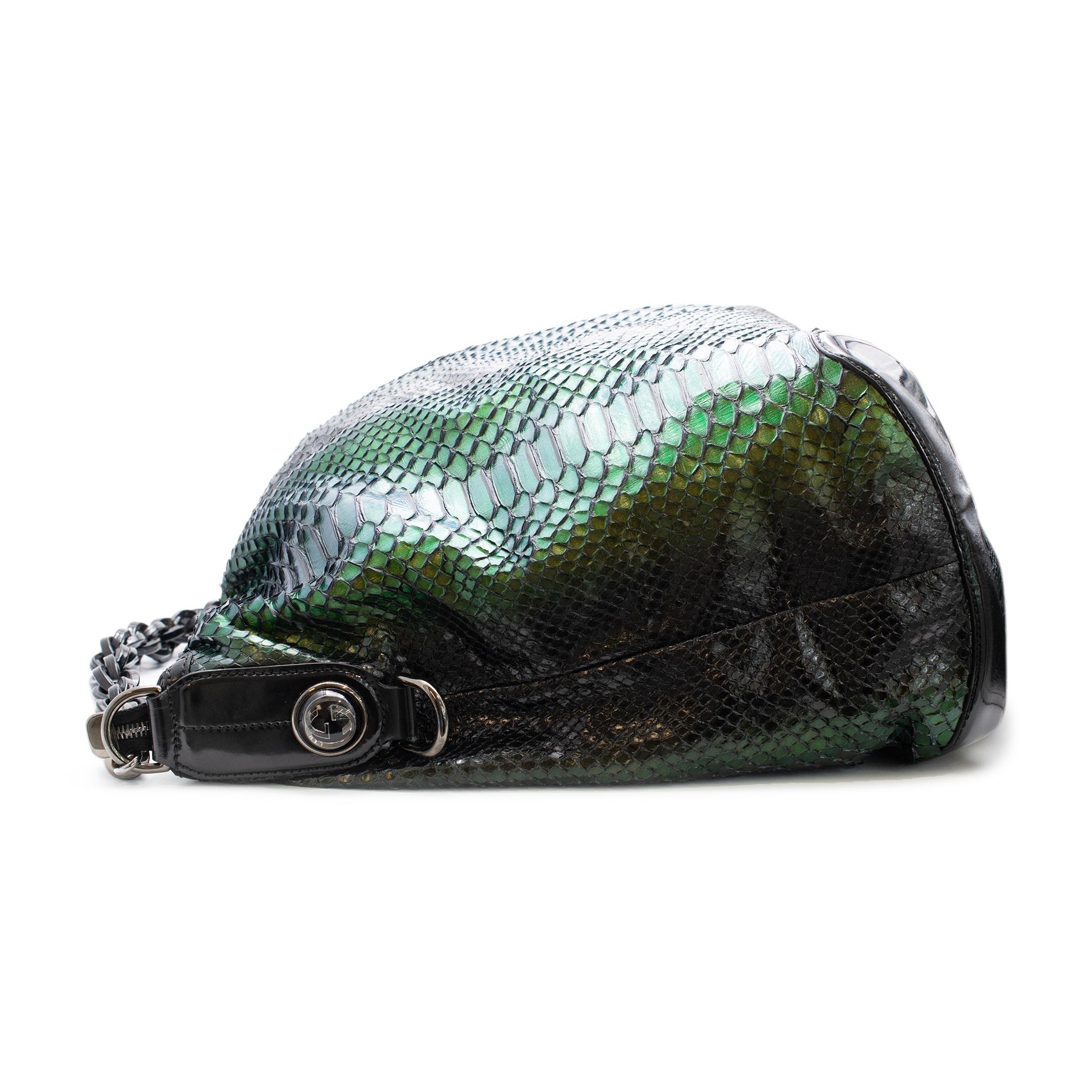 Gucci Pitón Verde Metalizado Galaxy 228559 Bolso de Piel para Mujer 6