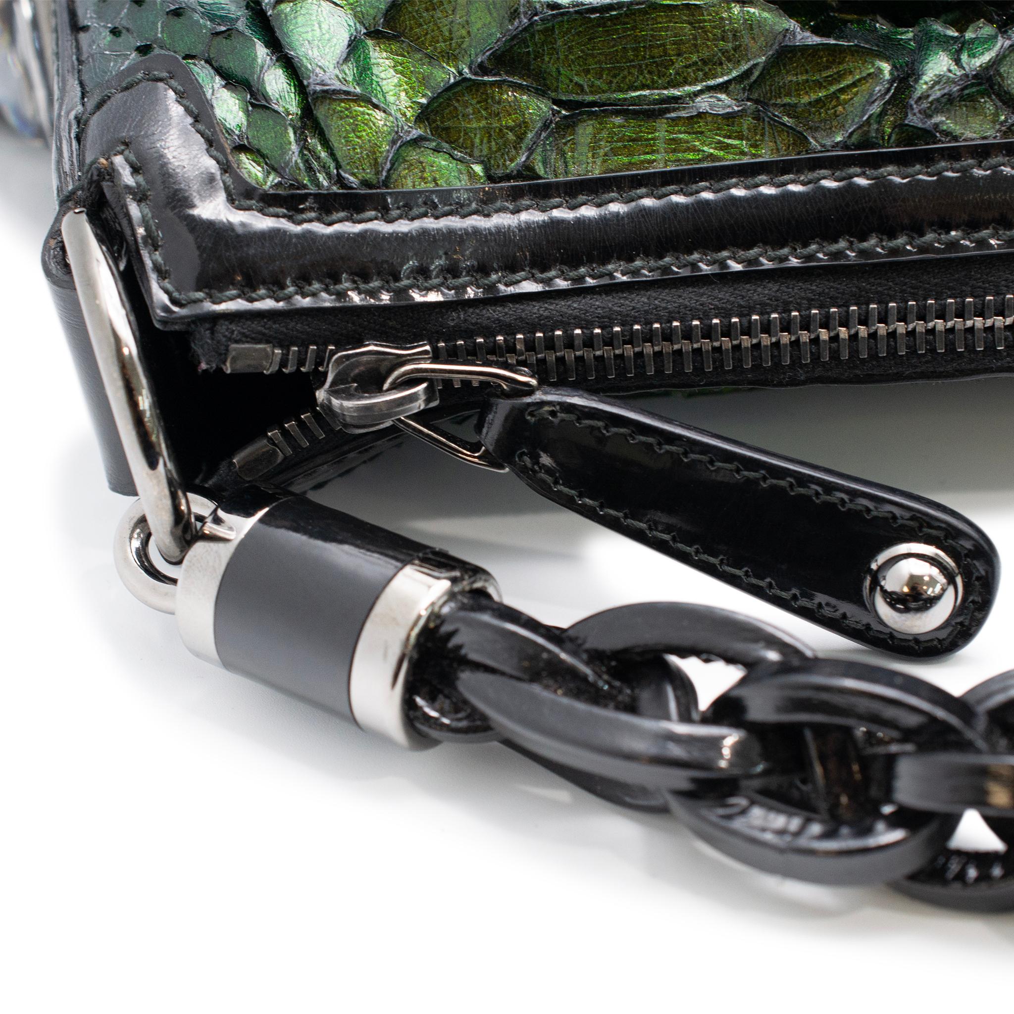 Gucci Pitón Verde Metalizado Galaxy 228559 Bolso de Piel para Mujer 8