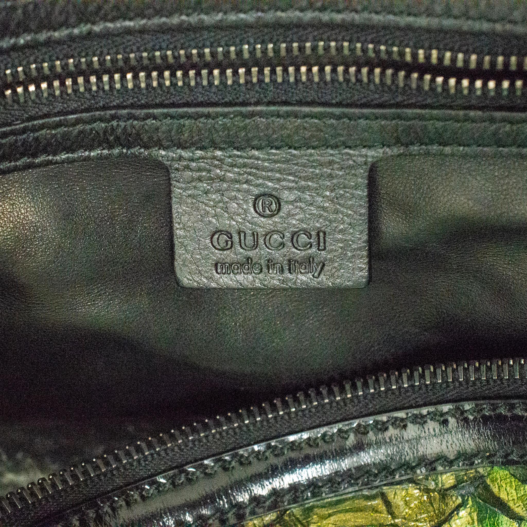 Gucci Pitón Verde Metalizado Galaxy 228559 Bolso de Piel para Mujer 12