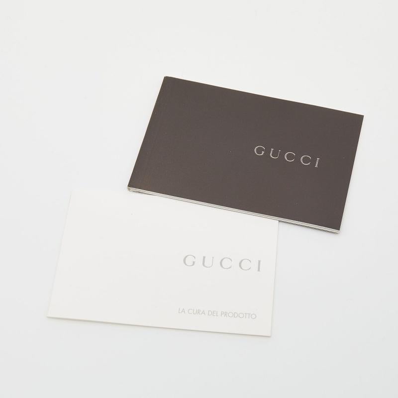 Gucci Metallic Grey Guccissima Leather Medium Britt Shoulder Bag 6