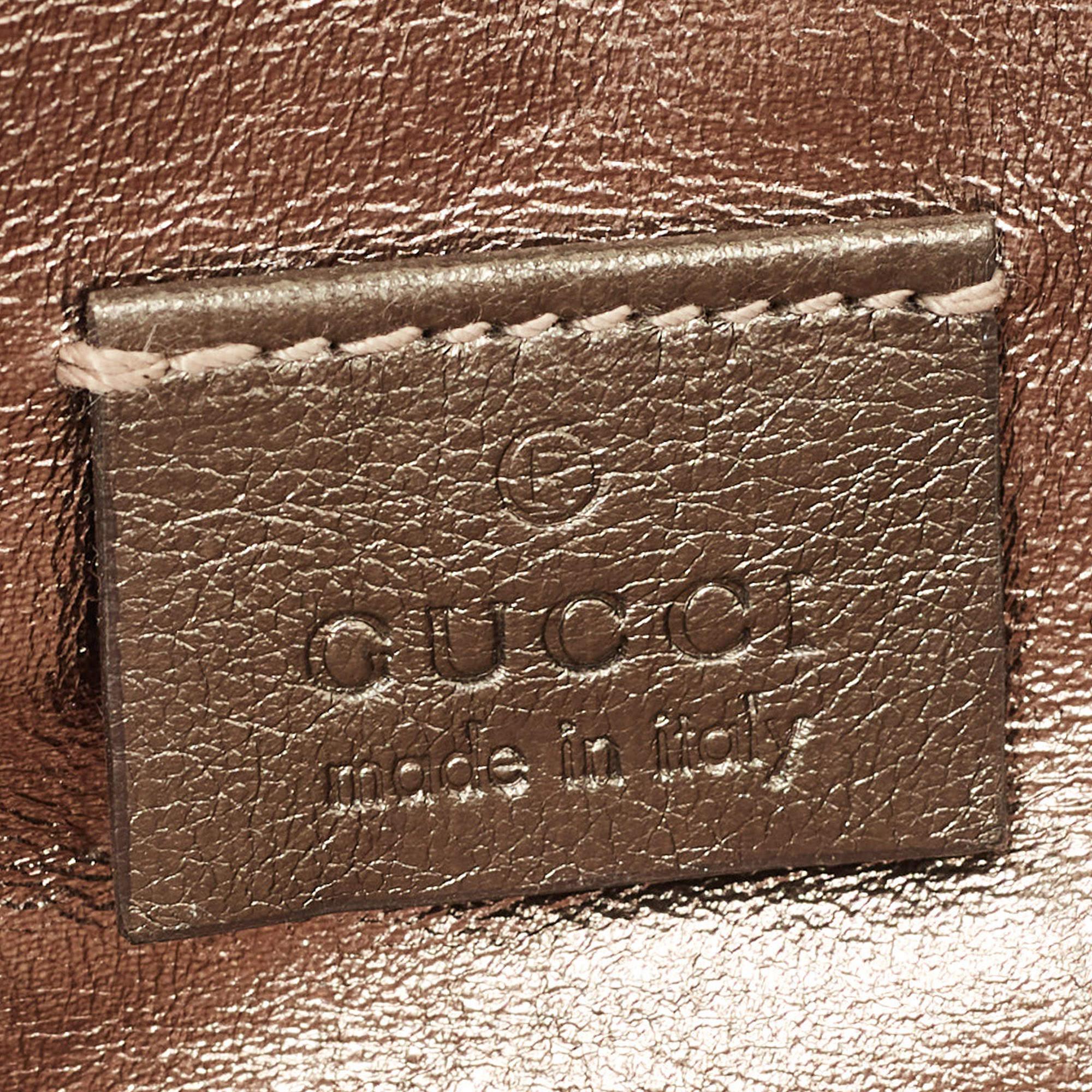 Gucci Metallic Guccissima Leather Buckle Continental Wallet 8