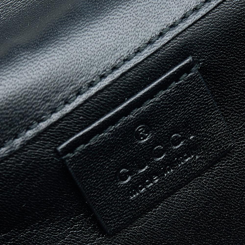 Gucci Metallic Hologram Leather Interlocking G Flap Continental Wallet 2