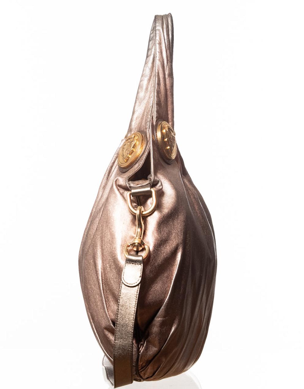Gucci Metallic Hysteria Hobo Bag In Good Condition In Montreal, Quebec