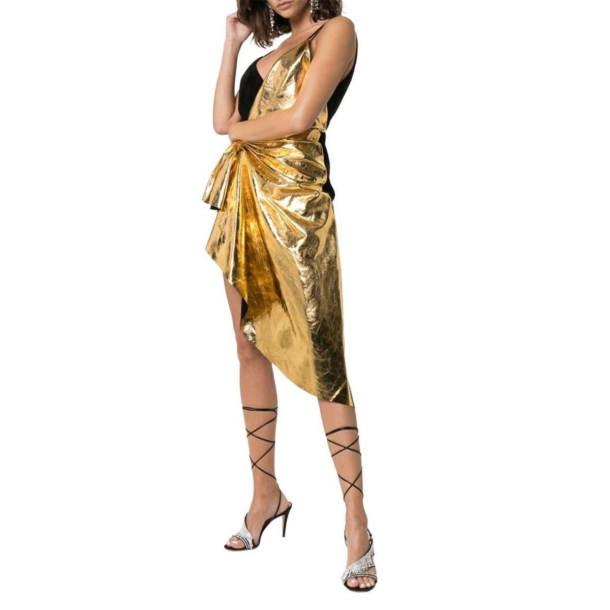 gucci gold dress