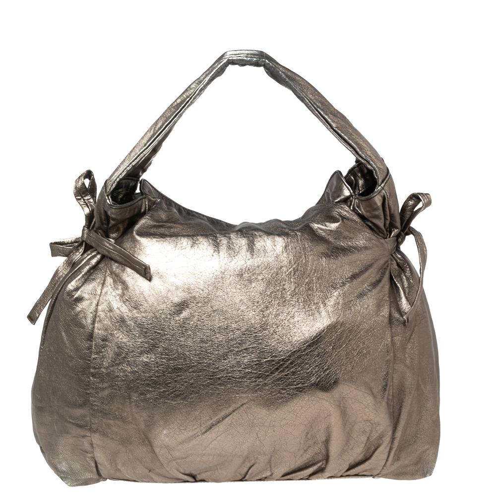 Gucci Metallic Leather Hysteria Shoulder Bag 4