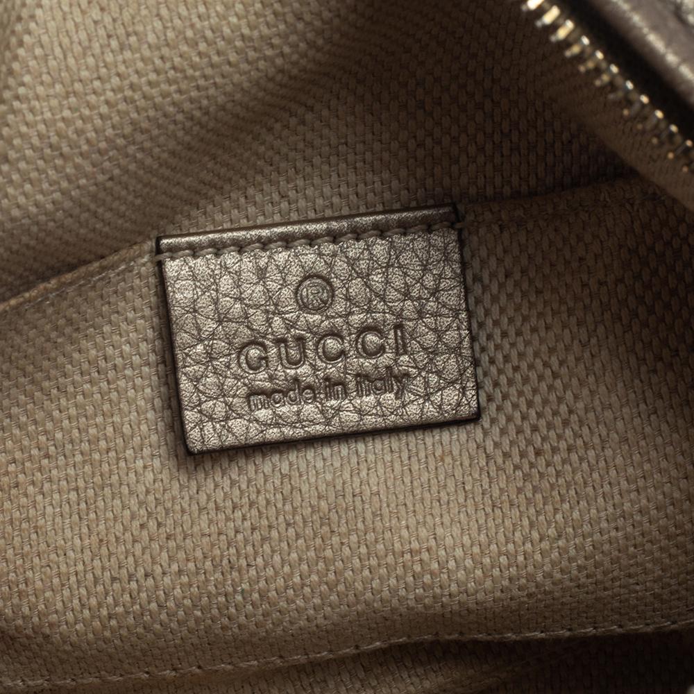 Gucci Metallic Leather Mini Soho Disco Chain Crossbody Bag 3
