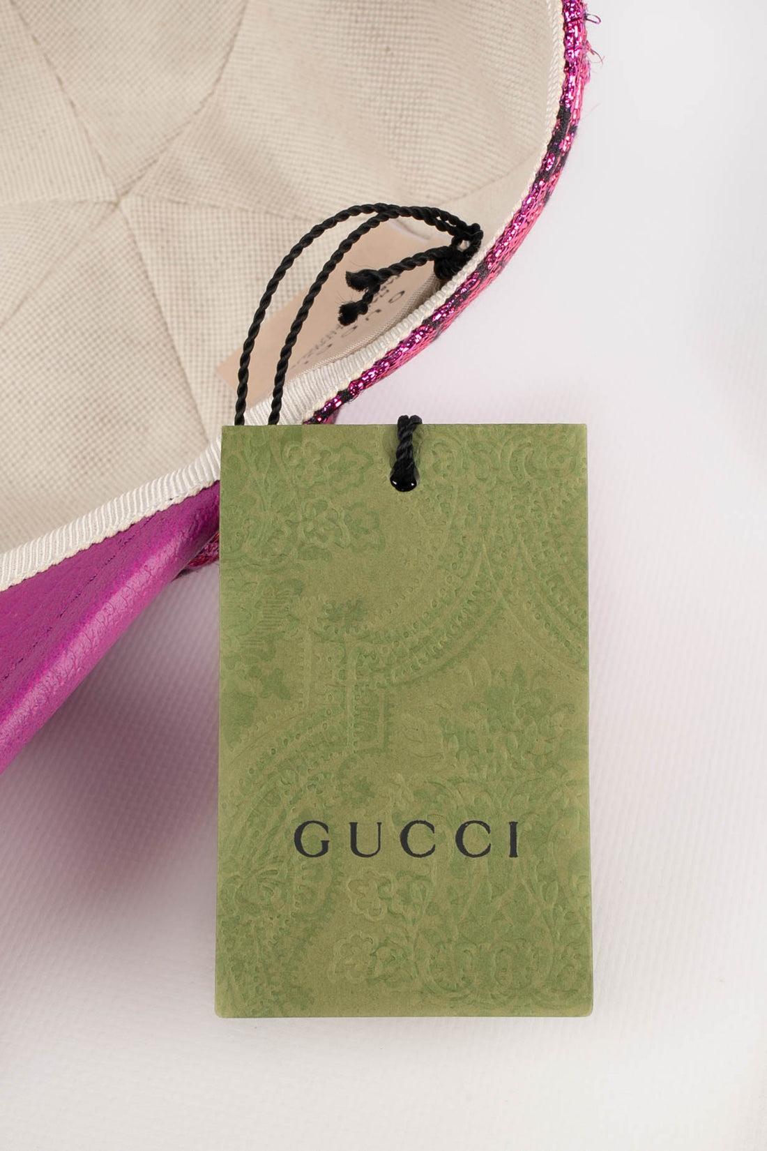 Gucci Cappello Rosa Metallizzato A&M in vendita 6