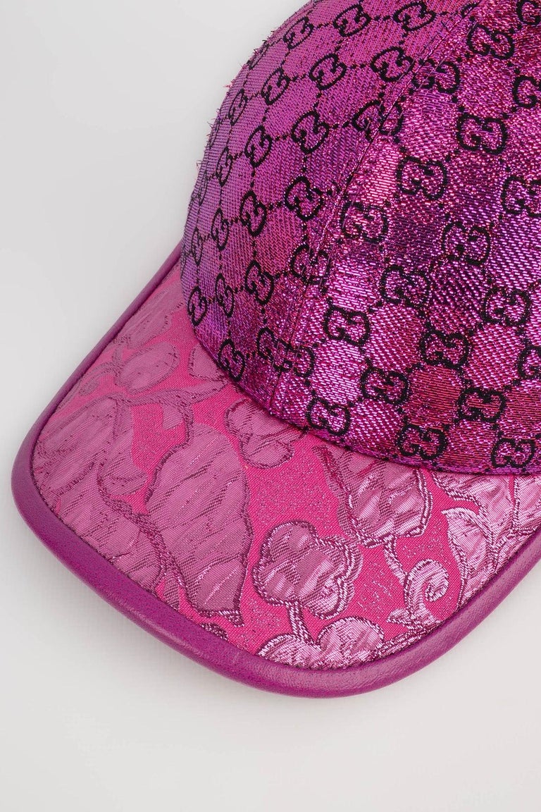 Gucci Metallic Pink Cap M For Sale at 1stDibs
