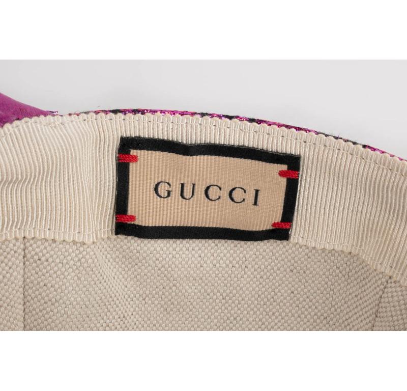 Gucci Cappello Rosa Metallizzato A&M in vendita 4
