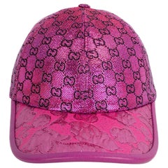 Gucci Gorra Rosa Metalizada M