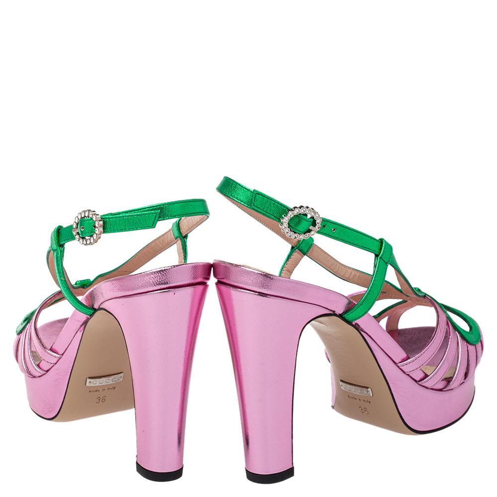 pink and green gucci