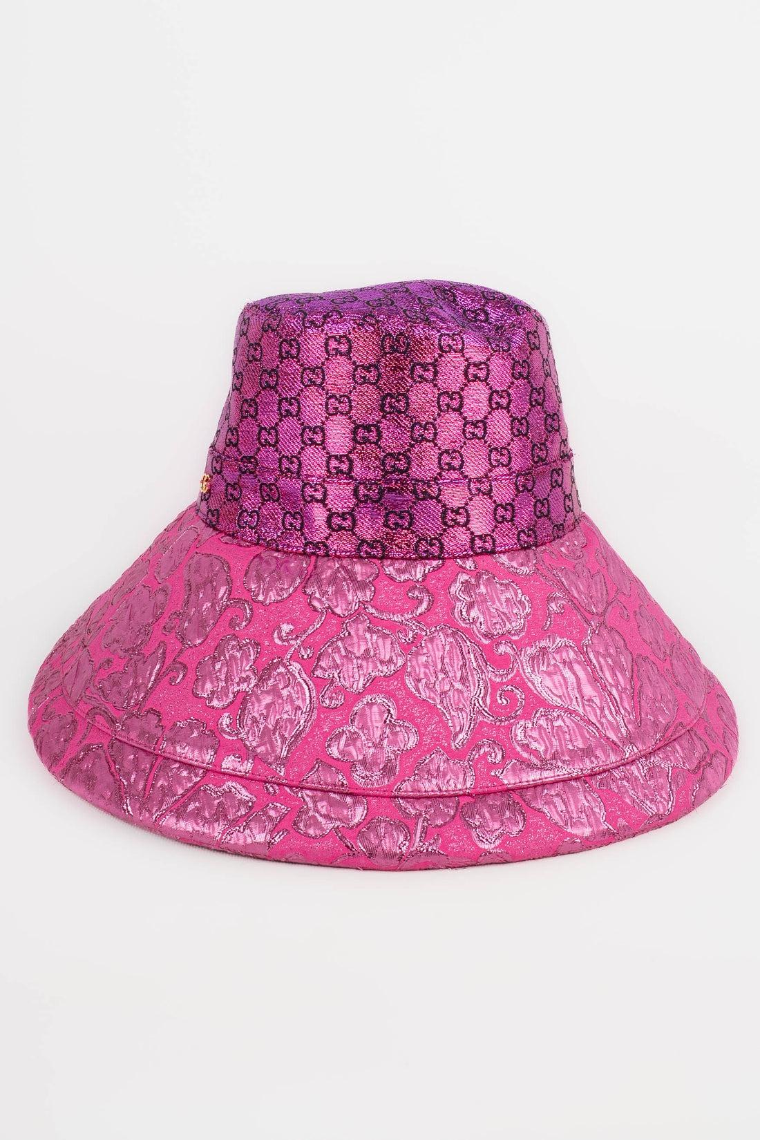 Women's Gucci Metallic Pink Hat