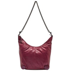Gucci Metallic Purple Leather Galaxy Hobo