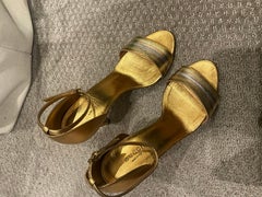 Gucci Metallic Sandals