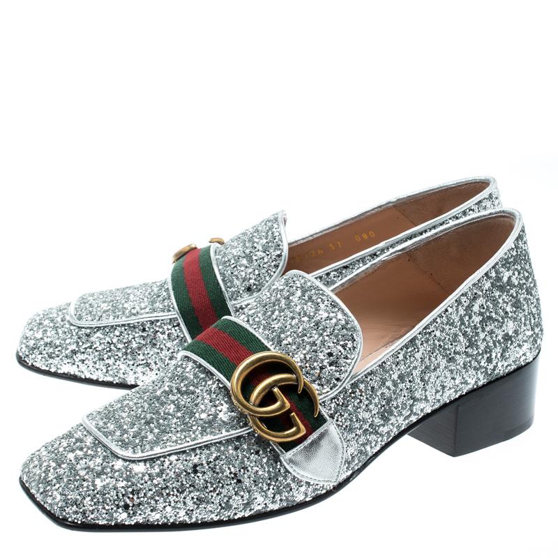 gucci sparkle loafers