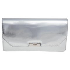 Gucci Metallic Silber Leder 58 Clutch