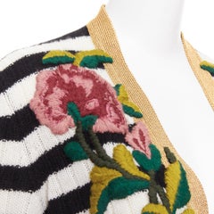 GUCCI Michele Flower Embroidered Cardigan XXS