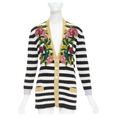 GUCCI Michele Flower Embroidered Cardigan XXS