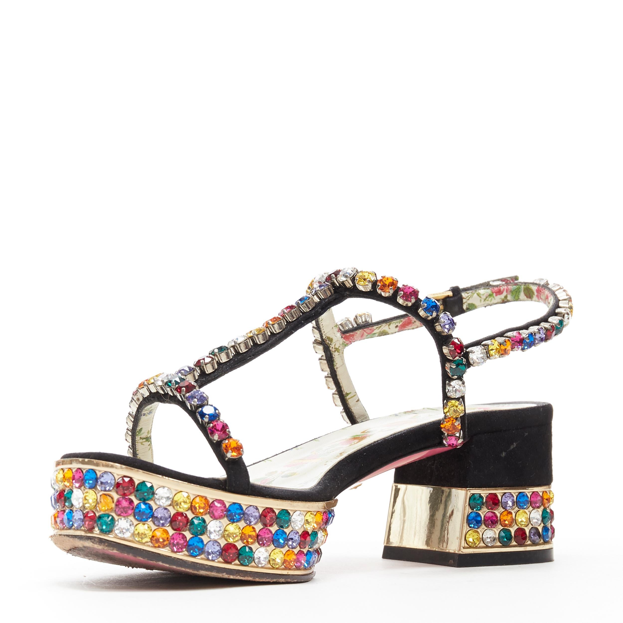 gucci platform sandals multicolor