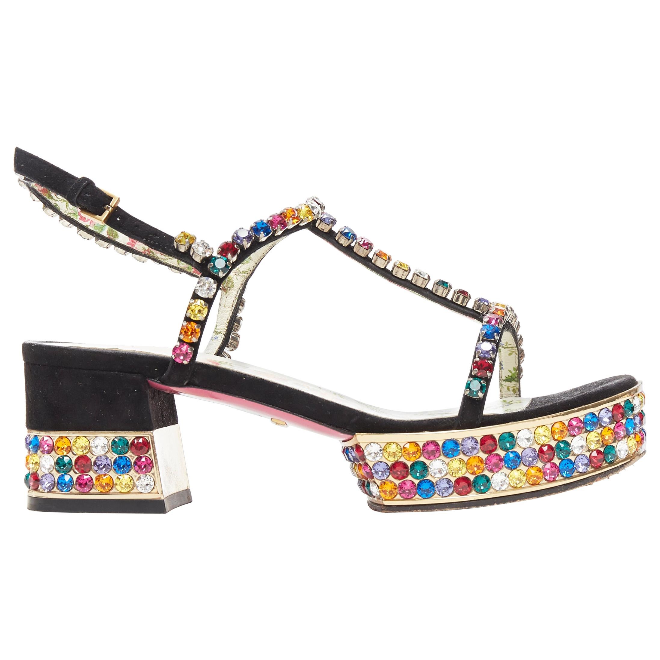 gucci t strap sandals