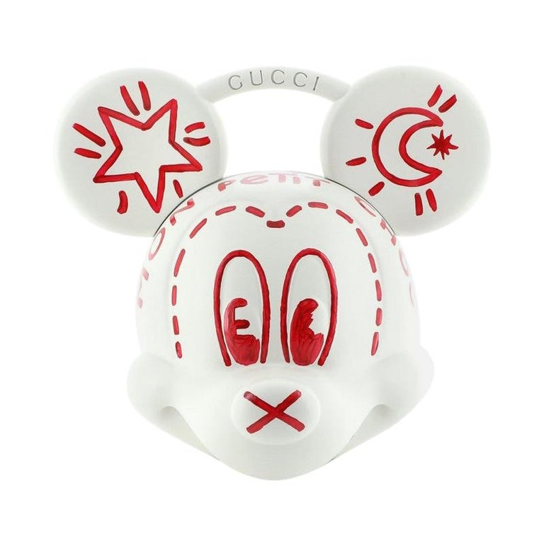 Gucci Mickey Mouse Top Handle Bag 3D Printed Plastic at 1stDibs