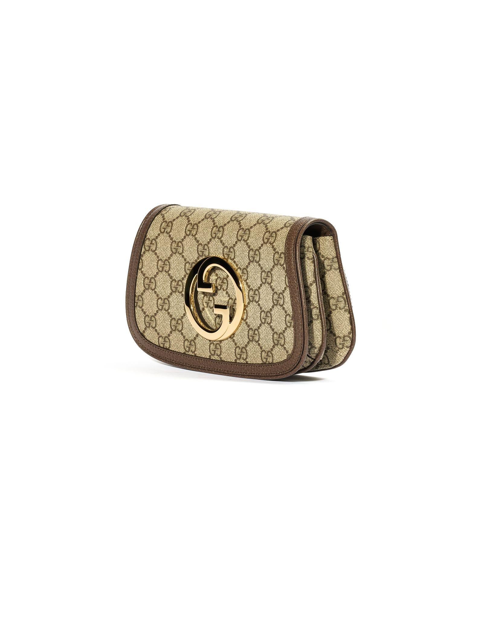 Gucci Micro Blondie GG Supreme Brown In New Condition For Sale In Torre Del Greco, IT