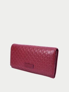Gucci Micro GG Guccissima leather continental wallet