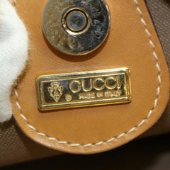 Gucci Micro Gg Monogram Shopper 870048 Brown Coated Canvas Tote