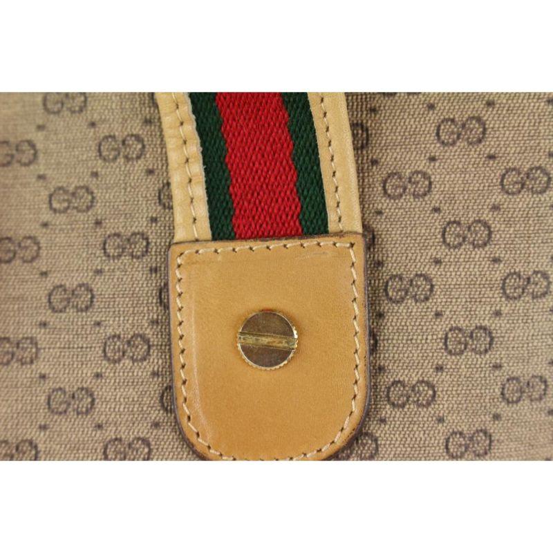 Gucci Micro GG Monogram Web Handle Shopper Tote Bag 930g22 For Sale 4
