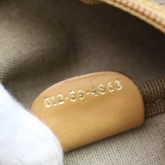 Gucci Micro Gg Web Luggage Suticase 870035 Light Brown Pvc Weekend/Travel Bag