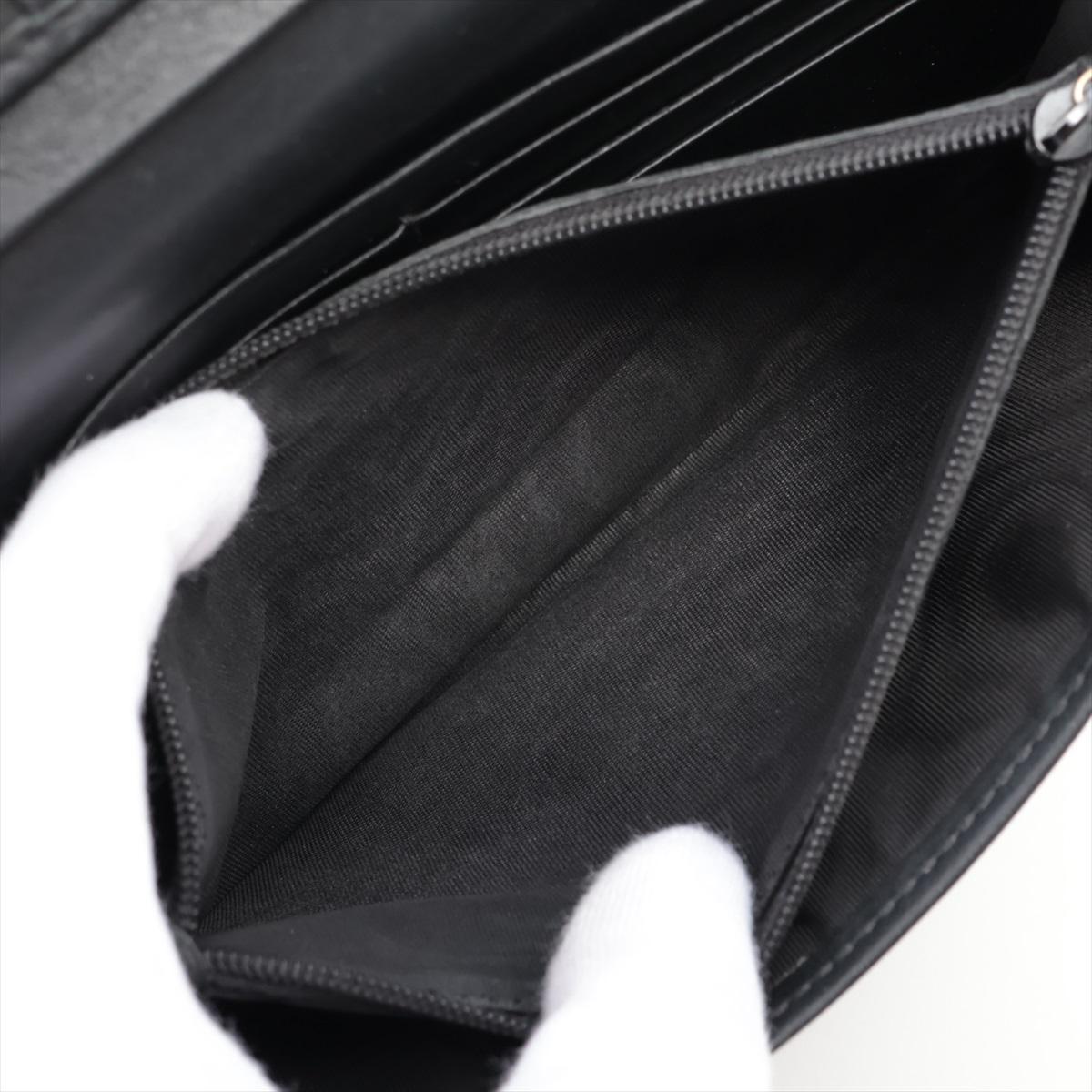 Gucci Micro Guccissima Leather Long Wallet Black 6