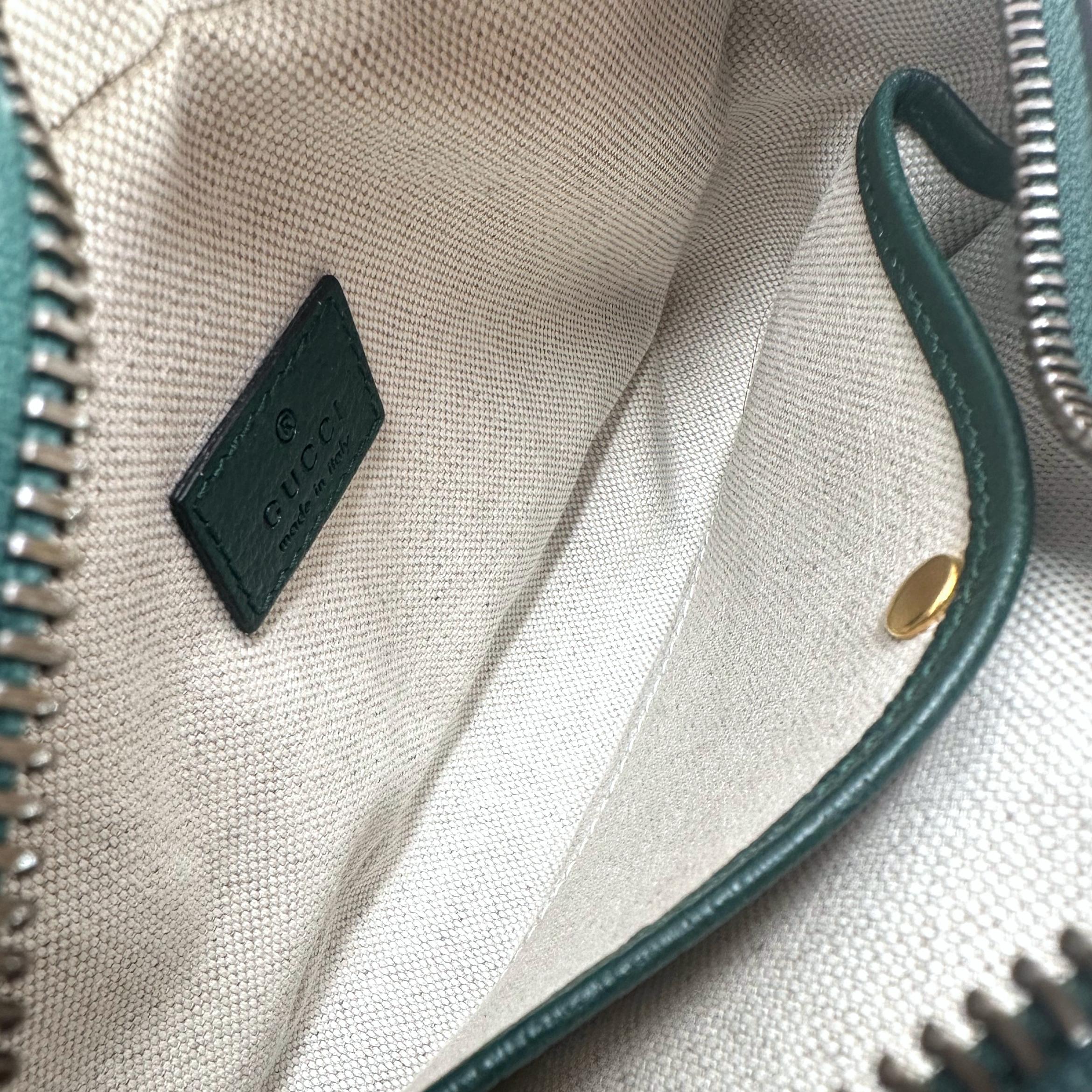 Gucci Microguccisima GG Canvas Pattern Unisex Crossbody Shoulder Bag, 2023. For Sale 5