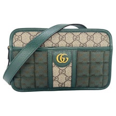 Gucci Microguccisima GG Canvas Pattern Unisex Crossbody Shoulder Bag, 2023.