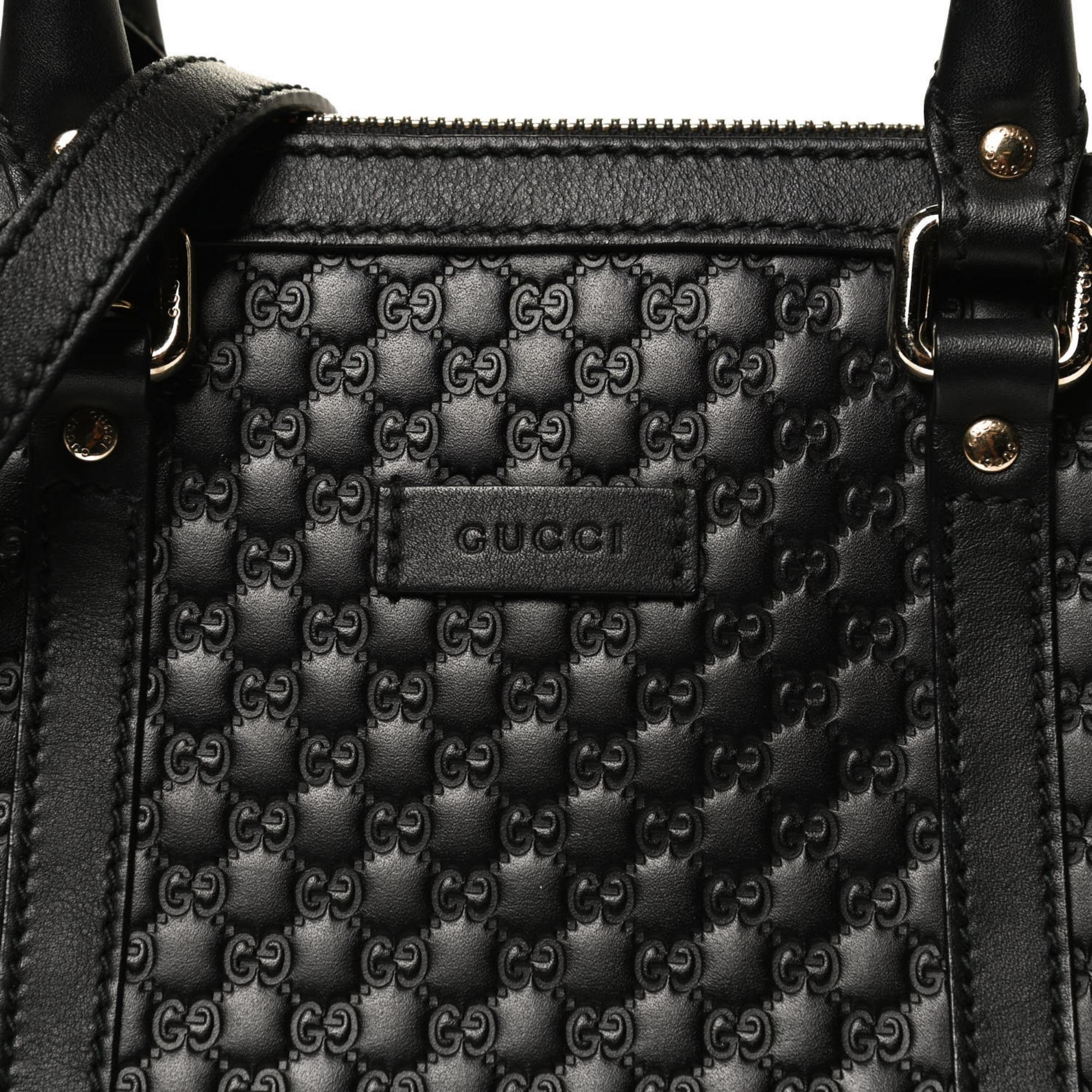 Men's Gucci Microguccissima Black Mini Dome Bag (449654) For Sale
