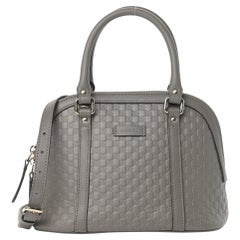 Gucci Microguccissima Leather Mini Dome Bag Grey