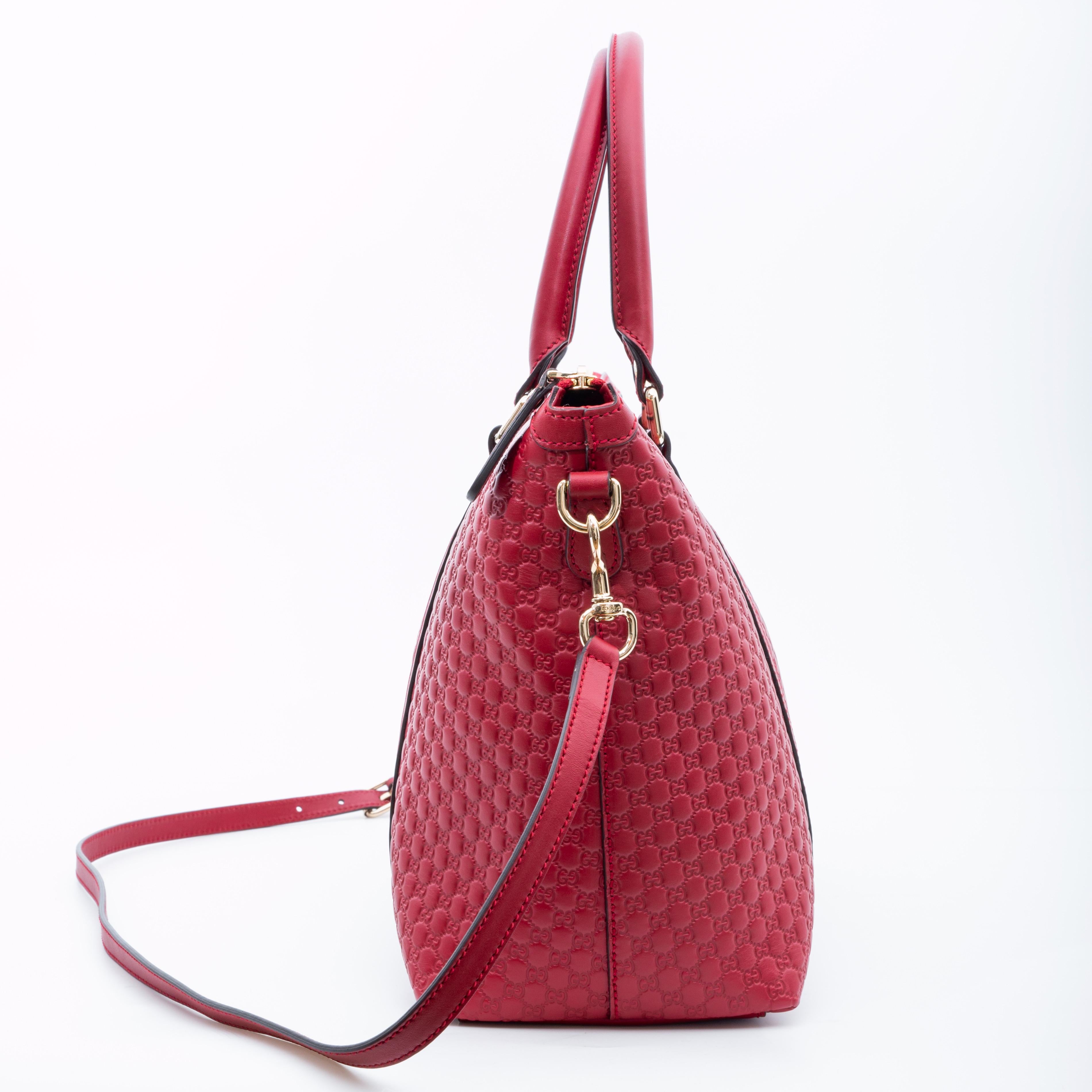 Gucci Microguccissima Margaux Satchel Tote Bag (449655) (Pink) im Angebot