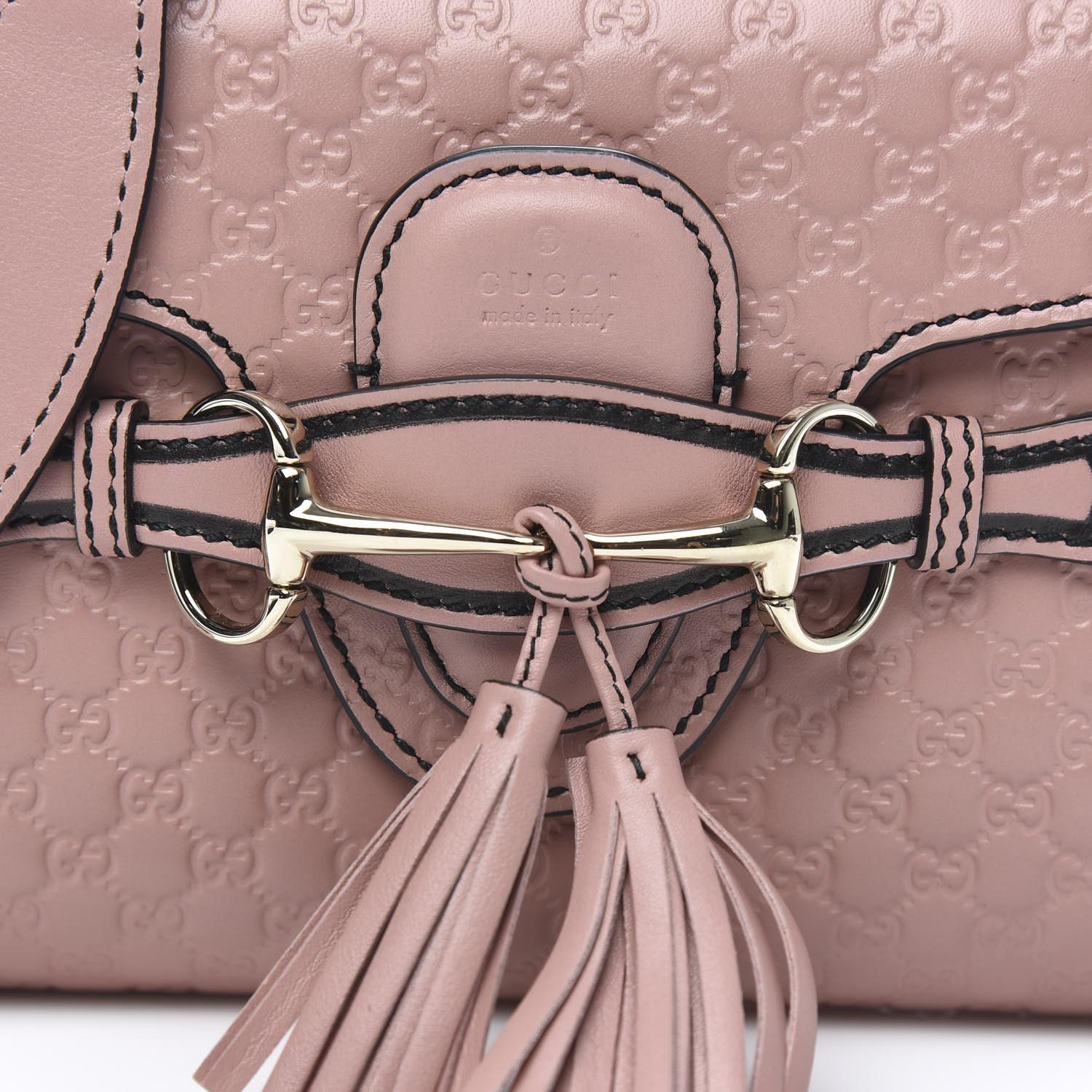 Brown Gucci Microguccissima Mini Emily Shoulder Bag - Soft Pink For Sale