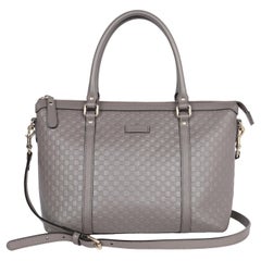 GUCCI Microguccissima Top Handle Bag grey
