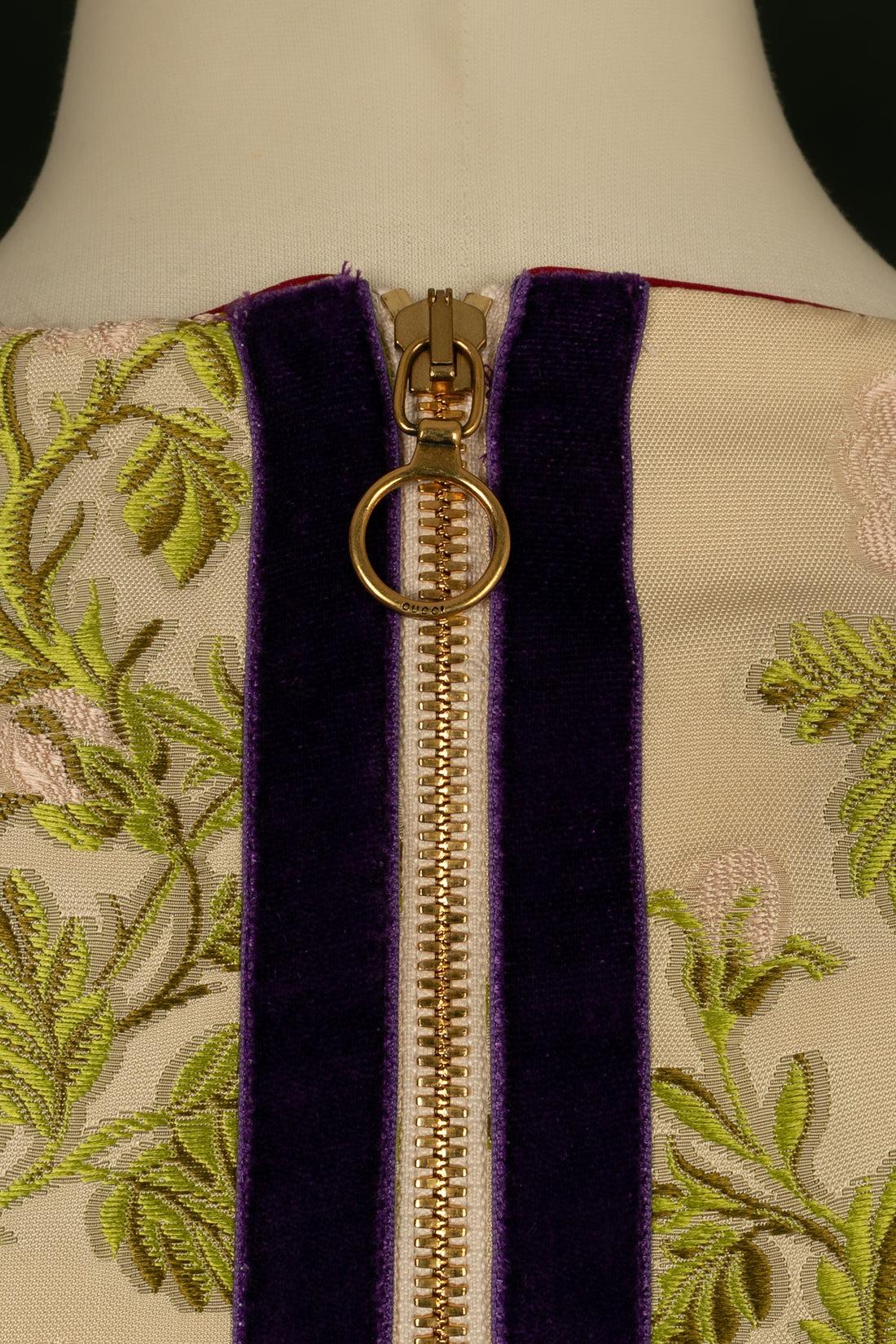 Robe mi-longue Pre-Fall à motifs floraux, Gucci, 2016 en vente 3