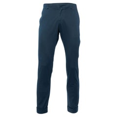 Gucci Midnight Blue Cotton Riding Tapered Trousers M
