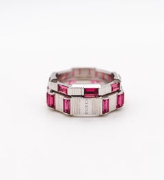 Gucci Milano Stapelbare Links To Love Duo-Ringe aus 18 Karat Gold mit 2,20 Karat Turmalin