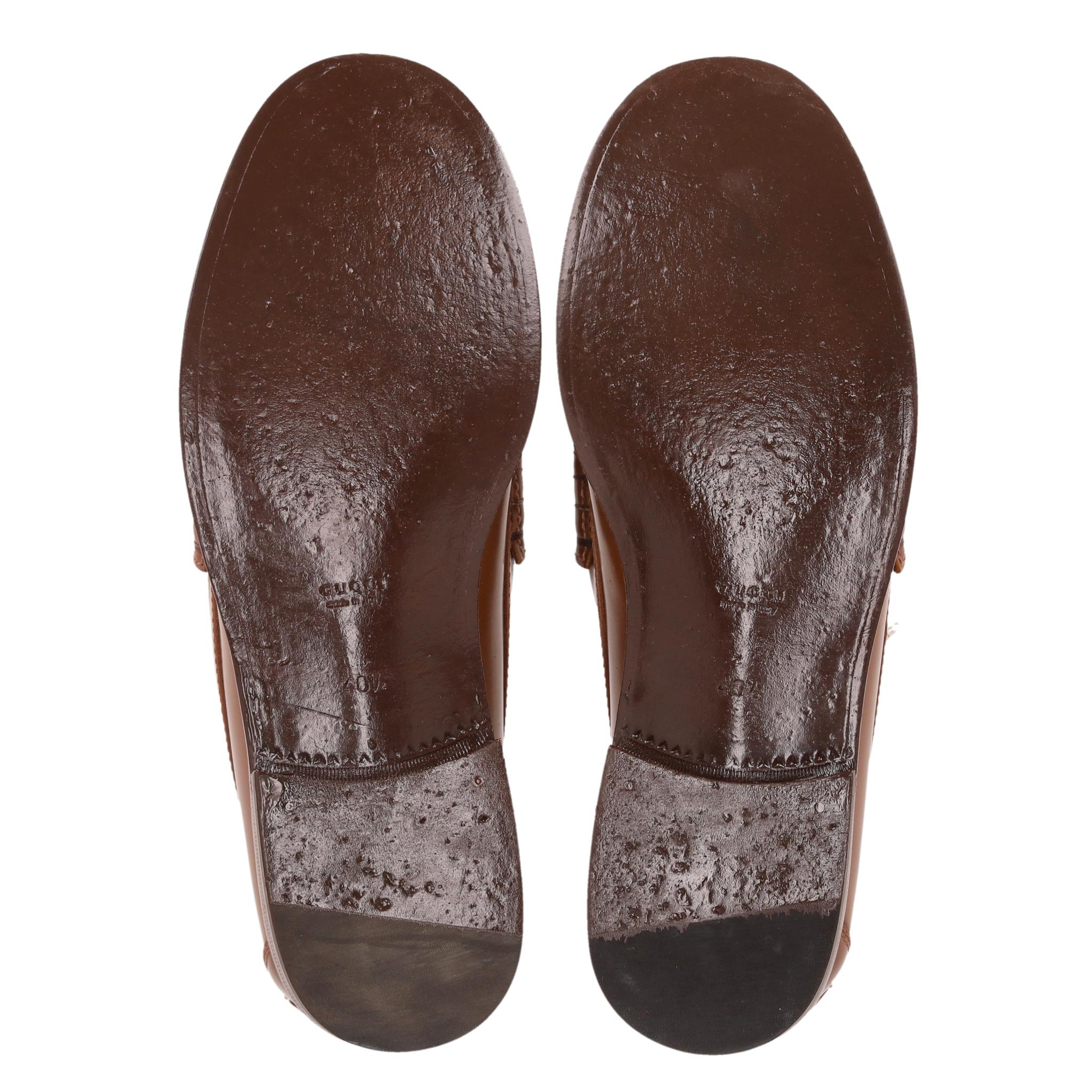 Mocasines Gucci Millennial Ribot Recorte Logo GG Piel en venta 1