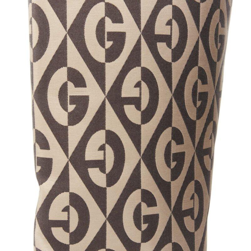 GUCCI Mini Diamond B Face GG monogram jacquard platform boot EU36 4