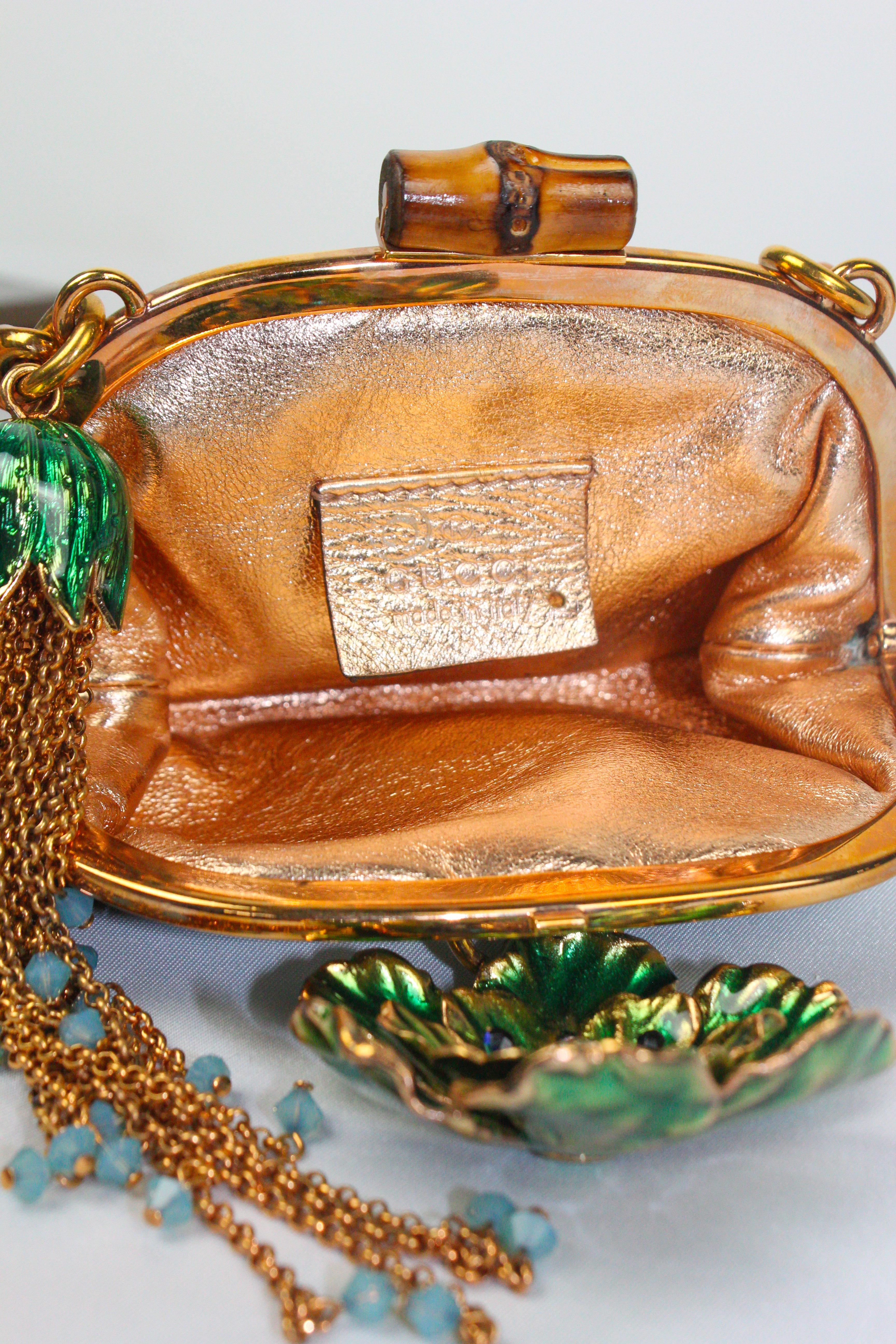 Gucci Mini Embellished Silk Floral Bag S/S 2006 10