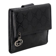 Gucci Mini Flap Canvas GG Coated French Wallet GG-0317N-0069