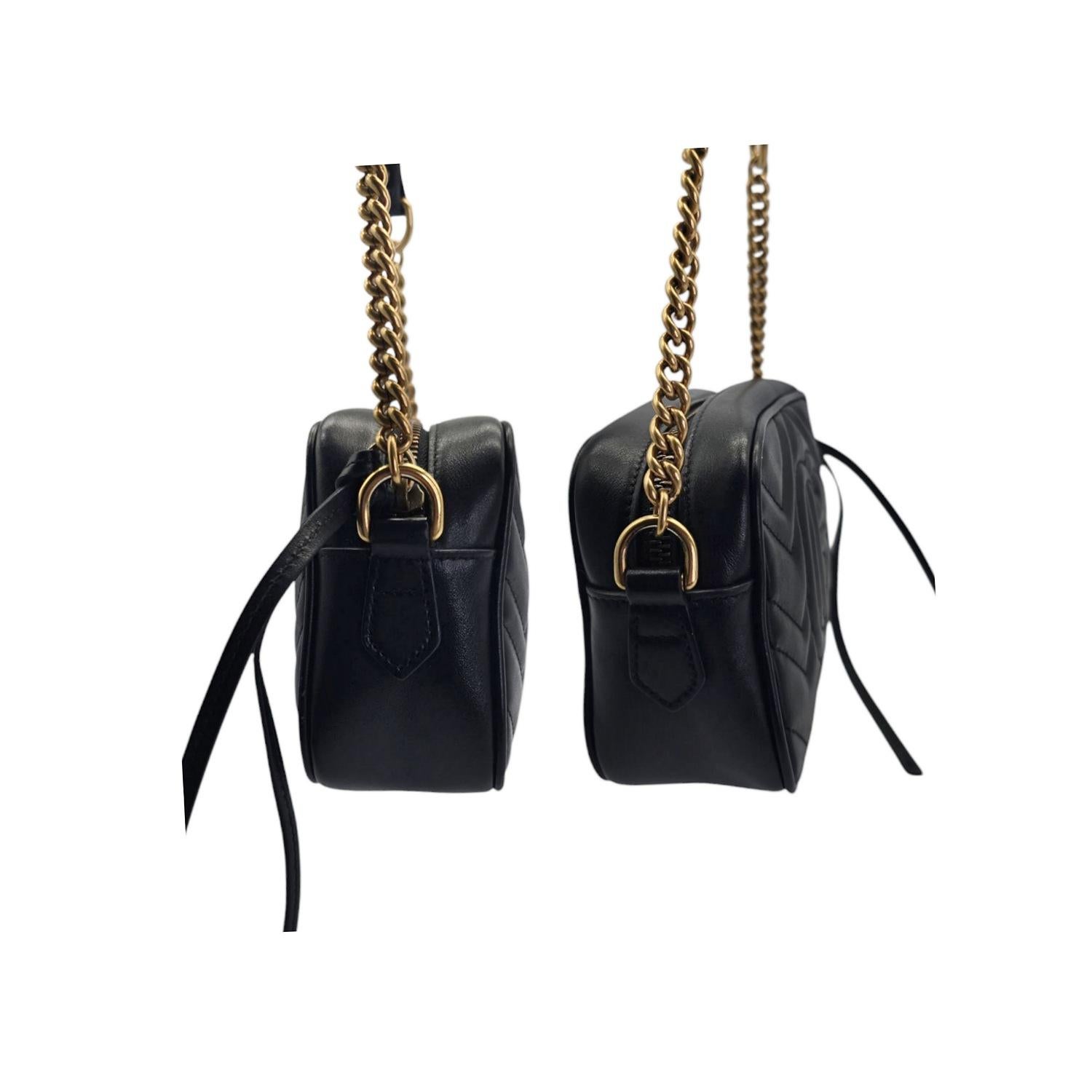 Women's Gucci Mini GG Marmont Matelassé Camera Crossbody Bag For Sale