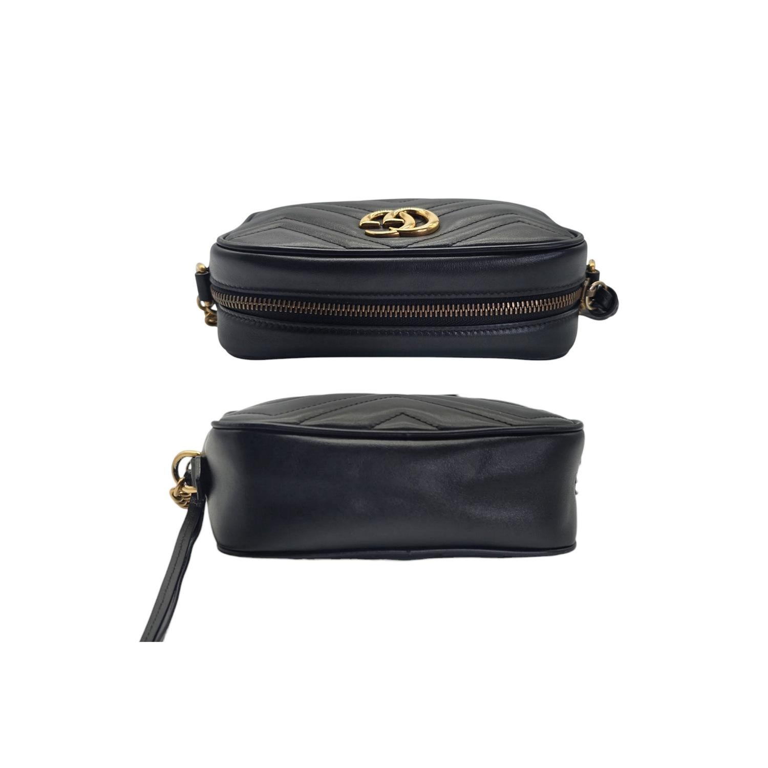 Gucci Mini GG Marmont Matelassé Camera Crossbody Bag For Sale 1