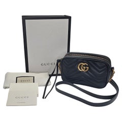 Gucci Mini GG Marmont Matelassé Camera Crossbody Bag